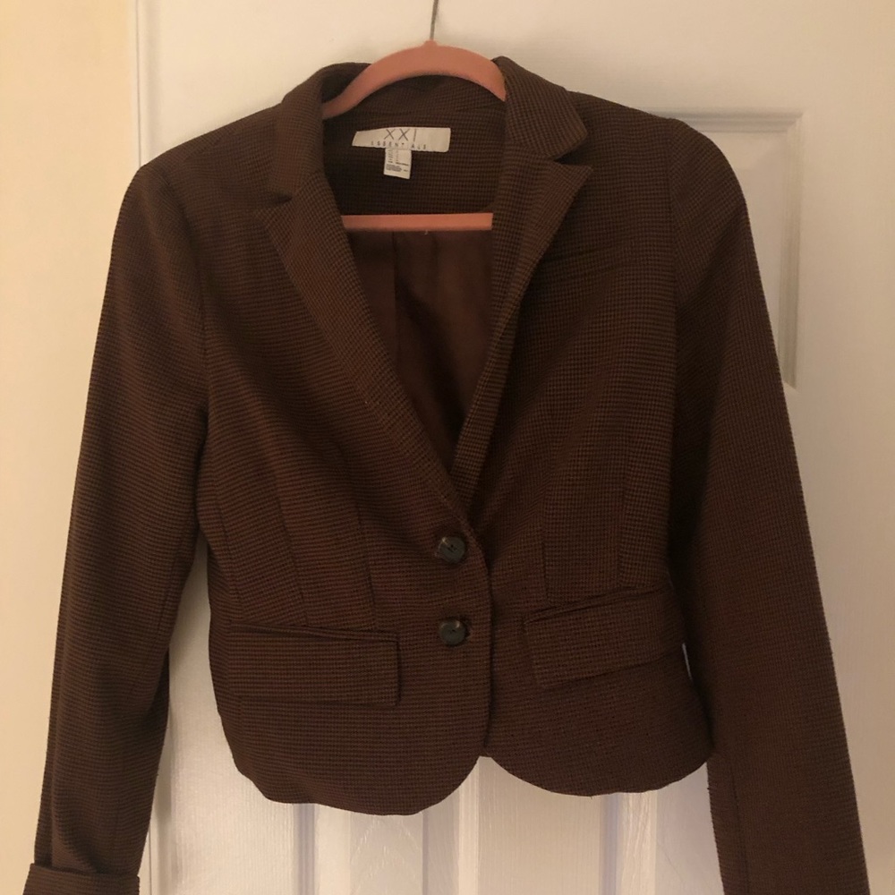 Forever 21 brown patterned blazer
